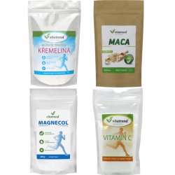 Křemelina 250 g + Maca + Magnecol 250 g + Vitamín C 100 g